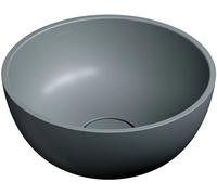 Omnires Shell M+ lavabo 35x35 cm ronde à poser noir mat SHELL350UNAG