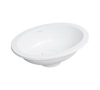 Omnires Shell M+ lavabo 38x25 cm ovale sous plan blanc mat SHELL380UPBM