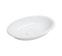 Omnires Shell M+ lavabo 48x31 cm ovale sous plan blanc brillant SHELL480UPBP