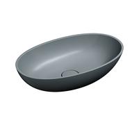 Omnires Shell M+ lavabo 60x35 cm ovale à poser mat SHELLUNAG