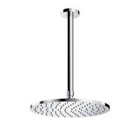 Omnires SlimLine douche à effet de pluie avec bras 25x25 cm ronde chrome WSSET1CR