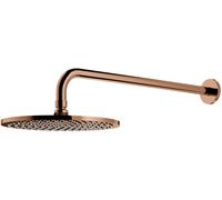Omnires SlimLine douche à effet de pluie avec bras 25x25 cm ronde cuivre WGSET1CP