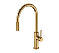 OMNIRES SWITCH Mitigeur de cuisine pour système de filtration, pivotant, avec douchette extractible, SW9059GLB,