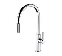 OMNIRES SWITCH Mitigeur de cuisine pour système de filtration, pivotant, avec douchette extractible, SW9059CR,