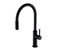 OMNIRES SWITCH Mitigeur de cuisine pour système de filtration, pivotant, avec douchette extractible, SW9059BL,