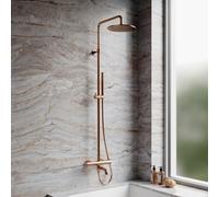 OMNIRES Y Colonne de douche avec mitigeur thermostatique et bec déverseur, Y1234CPB,