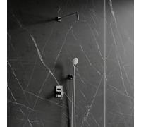 OMNIRES Y Ensemble de douche avec mitigeur monocommande, SYSY23-KCR,