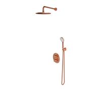Omnires Y ensemble de douche encastré avec thermostat avec douche pluie cuivre SYSYT05CPB