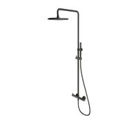 Omnires Y ensemble de douche mural avec douche pluie graphite Y1244MGR