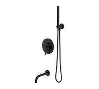 Omnires Y kit baignoire-douche encastré noir SYSYW01BL