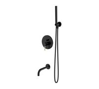 Omnires Y kit baignoire-douche encastré noir SYSYW01BLGL