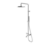 Omnires Y kit baignoire-douche mural avec douche pluie chrome Y1234MCR