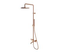 Omnires Y kit baignoire-douche mural avec douche pluie cuivre Y1234MCPB