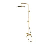 Omnires Y kit baignoire-douche mural avec douche pluie || Y1234MBSB