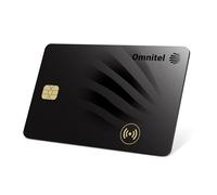 OMNITEL Carte Tracker GPS Ultra-Fine Compatible avec Apple Find My (iOS Uniquement) | Format Carte bancaire 1,6 mm | Étanche IP68 | Localisateur Bluetooth pour Portefeuille, Valise, Sac, Passeport