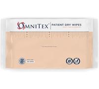 Omnitex XL Lot de 100 lingettes sèches nettoyantes pour patients - Fabriquées au Royaume-Uni | Soin quotidien doux et confortable | Haute absorption, douces et résistantes | Lingettes pour adultes