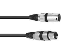 Omnitronic 30220400 XLR Câble de liaison [1x XLR mâle 3 pôles - 1x XLR femelle 3 pôles] 0.50 m noir