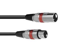 Omnitronic 3022052R XLR Verbindungskabel [1x XLR-Stecker 3 polig - 1x XLR-Buchse 3 polig] 7.50 m Schwarz (3022052R)