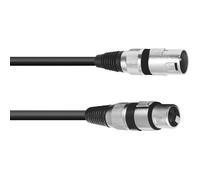 Omnitronic 3022058N XLR Câble de liaison [1x XLR mâle 3 pôles - 1x XLR femelle 3 pôles] 20.00 m noir