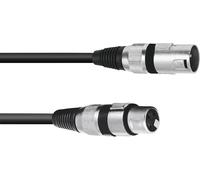 Omnitronic 3022075B XLR Câble de liaison [1x XLR mâle 3 pôles - 1x XLR femelle 3 pôles] 0.20 m noir