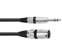 Omnitronic 3022075E XLR Câble adaptateur [1x XLR mâle 3 pôles - 1x Jack mâle 6,3 mm (stéréo)] 0.15 m