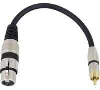 Omnitronic 3022075J XLR Câble adaptateur [1x XLR femelle 3 pôles - 1x Cinch-RCA mâle] 0.15 m noir