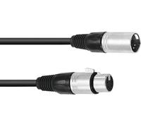 Omnitronic 30220761 XLR Câble de liaison [1x XLR mâle 5 pôles - 1x XLR femelle 5 pôles] 0.50 m noir