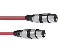 Omnitronic 30220900 XLR Câble de liaison [1x XLR mâle 3 pôles - 1x XLR femelle 3 pôles] 1.50 m rouge