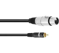 Omnitronic 30224028 XLR Câble adaptateur [1x Cinch-RCA mâle - 1x XLR femelle 3 pôles] 2.00 m noir