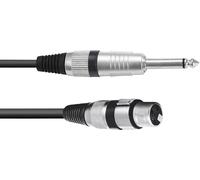 Omnitronic 3022516L XLR Câble adaptateur [1x XLR femelle 3 pôles - 1x Jack mâle 6,3 mm (mono)] 0.90 m noir