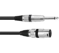 Omnitronic 3022519C XLR Câble adaptateur [1x XLR mâle 3 pôles - 1x Jack mâle 6,3 mm (mono)] 5.00 m noir
