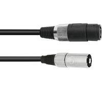 Omnitronic 30225590 XLR Câble adaptateur [1x femelle haut-parleur - 1x XLR mâle 3 pôles] 1.00 m noir
