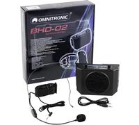 Omnitronic BHD-02 Enceinte PA mobile 50 cm 2 pouces à pile(s) 1 pc(s)