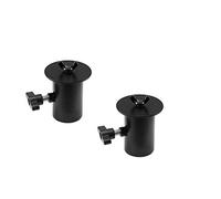 OMNITRONIC BOB-4 Lot de 2 manchons de trépied Noir | Adaptateur avec douille de trépied pour tube de 35 mm sur filetage M8