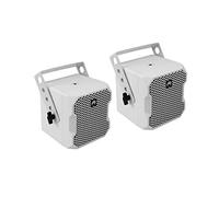 OMNITRONIC BOB-4 Top Lot de 2 Haut-parleurs 16 ohms Blanc 16 ohms avec Haut-parleurs Large Bande de 4" pour Extension du subwoofer BOB-10A pour Fonctionnement 2.1, 4.1 et 8.1