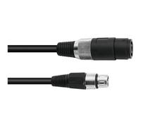 OMNITRONIC Câble adaptateur haut-parleur(F)/XLR(F) 1m sw