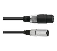 OMNITRONIC Câble adaptateur haut-parleur(F)/XLR(M) 1m sw
