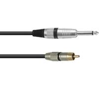 OMNITRONIC Câble adaptateur RCA/Jack 0,9m sw
