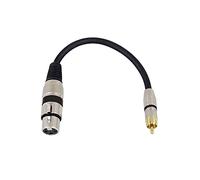 Omnitronic 3022075J XLR Câble adaptateur [1x XLR femelle 3 pôles - 1x Cinch-RCA mâle] 0.15 m noir