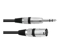 OMNITRONIC Câble adaptateur XLR(M)/Jack stéréo 5m sw