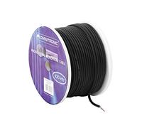 Omnitronic Câble audio blindé écheveau de 100 mètres 2 x 0,22 mm Noir
