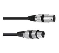 OMNITRONIC Câble XLR 3 pôles 0,2m sw