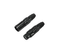 OMNITRONIC Kit XLR femelle/femelle 3 pôles boîtier noir 5x