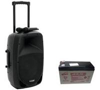 Omnitronic MES-12BT2 Enceinte PA mobile 30.48 cm 12 pouces à batterie, sur secteur