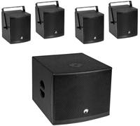 Omnitronic Molly-12A+Molly-6 Set enceintes PA actives avec caisson de graves, Bluetooth