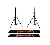 OMNITRONIC Set 2x BS-2 EU Loudspeaker Stand + 2x Carrying bag