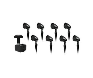 OMNITRONIC Set GSUB-8 In-Ground Subwoofer + 8x PS-2.5GS Projector Speaker, black
