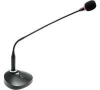 Omnitronic SHC-2 Col-de-cygne Micro Type de transmission (détails):filaire avec bonnette anti-vent, pied XLR filaire