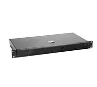 OMNITRONIC Tiroir rack KE-1 Tiroir rack avec serrure 1U | Tiroir verrouillable pour racks 19"