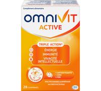 Omnivit Active Multivitamine Pour Énergie/Immunité/Concentration Mentale 28 Comprimés